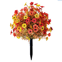 Artificial Violet Ground Plug Flowers for Outdoor Garden & Balcony Decor