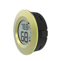 Round Embedded Digital Thermometer Hygrometer for Cigar Humidors and Reptile Terrariums