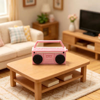 1:12 Dollhouse Miniature Radio Model for Living Room Decor and Photo Props