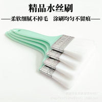 Water Silk Paint Brush with Plastic Handle for Water-Based Paints, Baking, and Wood Wax Oil