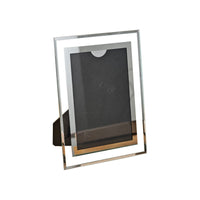 Crystal Glass Photo Frame for A4 Certificates and Pictures, Desktop Display, 6-7 Inch