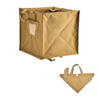 Foldable Outdoor Triangle Trash Can with Storage Bag for Camping and Travel