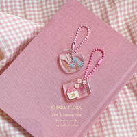 Chara Original Illustration Glitter Acrylic Keychain - Rabbit Hole Series