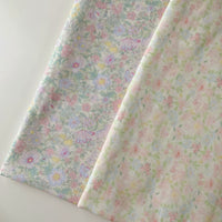 Double-Layer Gauze Pure Cotton Floral Fabric for DIY Apparel and Crafts