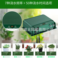 Solar-Powered Automatic Drip Irrigation System for 50 Potted Plants, Timed Watering Kit for Patio and Garden