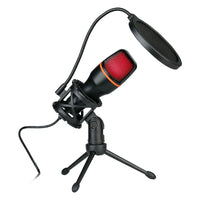 RGB Gaming Microphone for PC with Extended Gooseneck and HD Audio