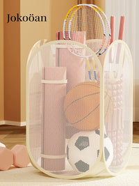 Basketball Storage Rack for Home, Sports Equipment Organizer for Kids' Toys and Balls