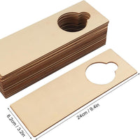 DIY Wooden Door Hanger Sign Blank Craft for Clothes, Birthday Cards, and Home Decor