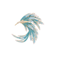 Chinese Style Phoenix Brooch Cheongsam Dress Accessory Elegant Feather Pin