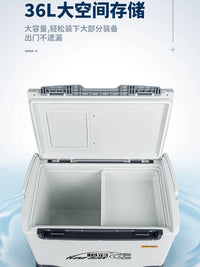 Hengguan HG-003 36L Insulated Fishing Cooler Box with Wheels for Sea and Taiwan Fishing