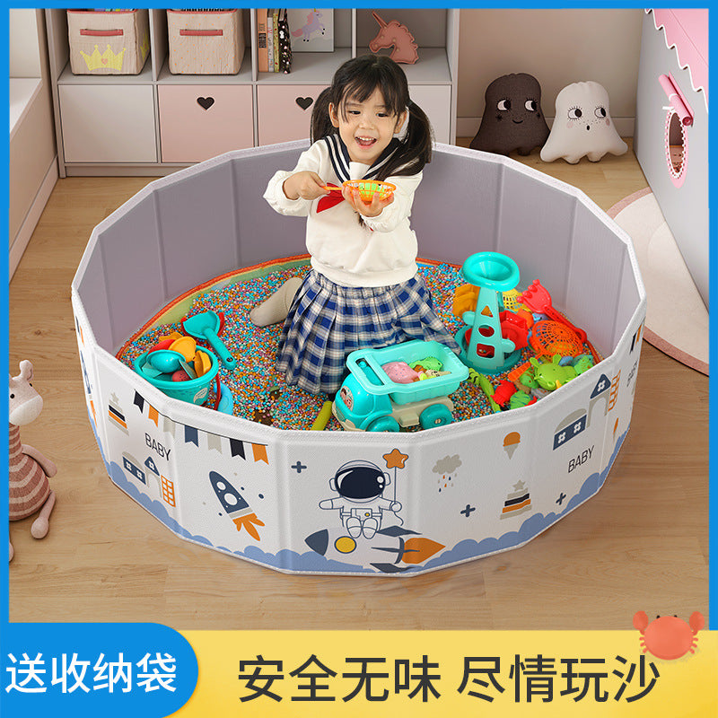 Kids Astronaut Sandbox Play Set with Cassia Seeds and Mat