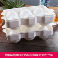 Spherical Ice Ball Maker Mold for Whiskey and Cocktails, Large Round Ice Cube Tray for Home and Commercial Use