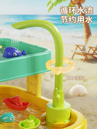 Kids' Play Kitchen Dishwasher Toy with Water Park Features