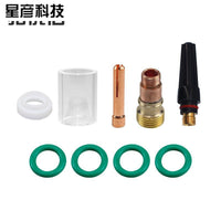 9-Piece TIG Welding Torch Gas Lens Glass Cup Kit 1.6mm