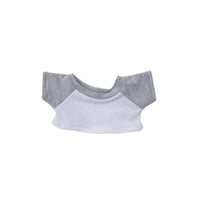 Cotton Doll Color Block Raglan Sleeve T-Shirt for 10/15/20cm Plush Dolls