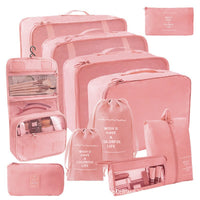 Portable Large Capacity Travel Storage Bag Set with Hanging Toiletry Bag