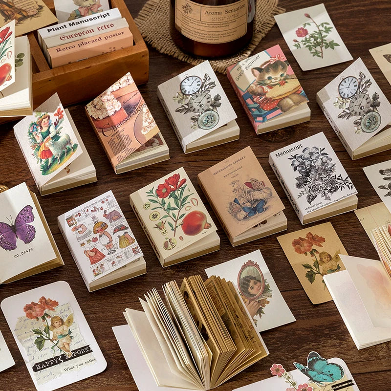 Vintage Fairytale Mini Scrapbook Material Set for Journaling and Decoration
