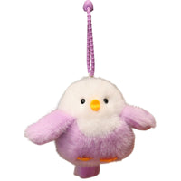 Cute Squeaky Bird Plush Keychain Backpack Charm