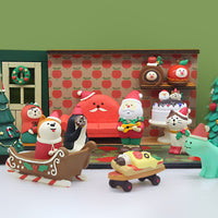 Christmas Santa Claus Miniature Figurine Ornaments for Desk and Micro Landscape Decor