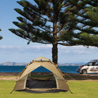 Automatic Pop-Up Camping Tent with Cross Window - 2-3 Person, UV Protection for Outdoor Hiking & Overnight Stays