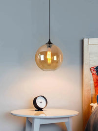 Creative Stained Glass Globe Pendant Light, Vintage American Style for Dining Room, Bar, or Bedroom