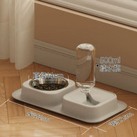 Automatic Water Dispensing Pet Food Bowl with Anti-Spill Design for Cats and Dogs