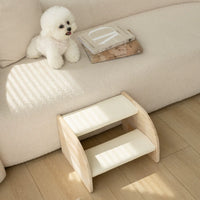 Pet Stairs Solid Wood Bed Steps Dog Ladder Small Senior Dog Joint Care Sofa Non-slip Climbing Ladder