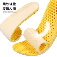 Lambswool-Lined Thermal Insoles for Winter Boots and Sports Shoes