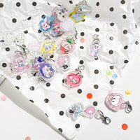 AGUGU Cartoon Acrylic Keychain for Bags and Planners