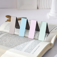 Morandi Color Magnetic Bookmarks, Soft Magnetic Page Markers for Reading and Memo