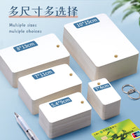 Blank DIY Flashcards for Learning & Memory, Customizable Word & Character Cards