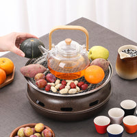Portable Travel Tea Set with BBQ Grill for Outdoor Camping & Business Gifts