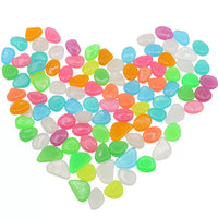 Luminous Glow-in-the-Dark Pebbles for Garden, Fish Tank, and Aquarium Decoration
