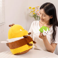 Cute Funny Bee Plush Toy Stuffed Animal Doll for Boys and Girls Birthday Gift