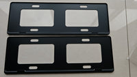 Universal Aluminum Alloy License Plate Frame for Various Car Models - Narrow Edge Blue Plate Design