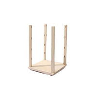 Solid Wood Rotating Jewelry Organizer for Earrings and Necklaces