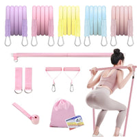 Resistance Bands Set for Home Fitness and Yoga, Exercise Bands for Strength Training and Pilates