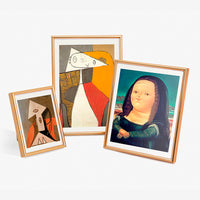 Modern Minimalist Aluminum Alloy Photo Frame for Tabletop or Wall Mounting