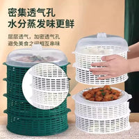 Multi-Layer Ventilated Food Cover for Dining Table, Dustproof and Fly-Proof, Food Grade PP Material