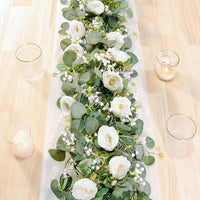 Artificial Eucalyptus Rose Camellia Garland Vine for Wedding & Party Decor