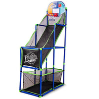 Kids Adjustable Basketball Hoop Machine for Boys, Early Education Indoor Training Toy, Automatic Ball Return, Birthday Gift