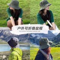 Unisex Outdoor Waterproof Sun Protection Fishing Bucket Hat with Wide Brim