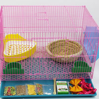 Yuanxi Cute Pet Metal Bird Cage Pigeon Parrot Cage Rabbit Cage Universal Breeding Cage