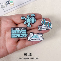 Science Element Math Physics Gene Enamel Pin for Backpacks and Apparel