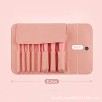 HAPPY MAKEUP 9-Piece Soft Bristle Makeup Brush Set for Beginners