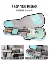 Realmission CoolVox Waterproof Padded Guitar Gig Bag for Acoustic, Electric, Bass Guitars