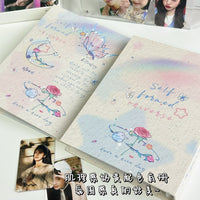 A5 Rose Planet Butterfly 4-Pocket Photocard Binder with Hard Cover for Kpop Photocards