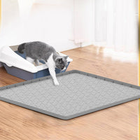 Silicone Cat Litter Mat, Easy Clean, Non-Slip, Splash-Proof Pet Mat, Waterproof & Wear-Resistant