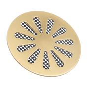 Brass Round Floor Drain Cover with Hair Catcher for Bathroom