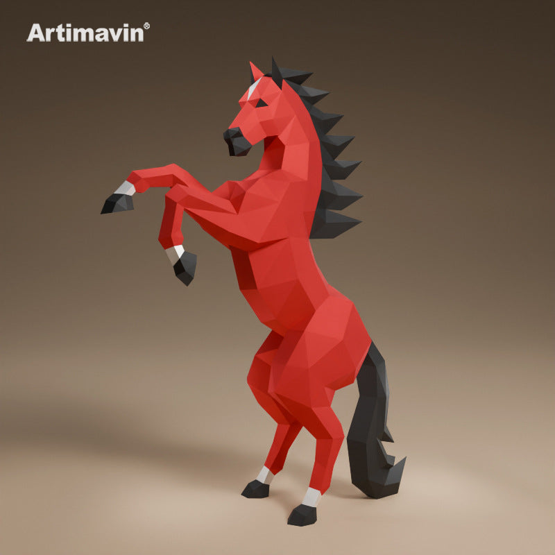 Large 1.8m Horse Paper Model DIY Kit for Indoor Decoration